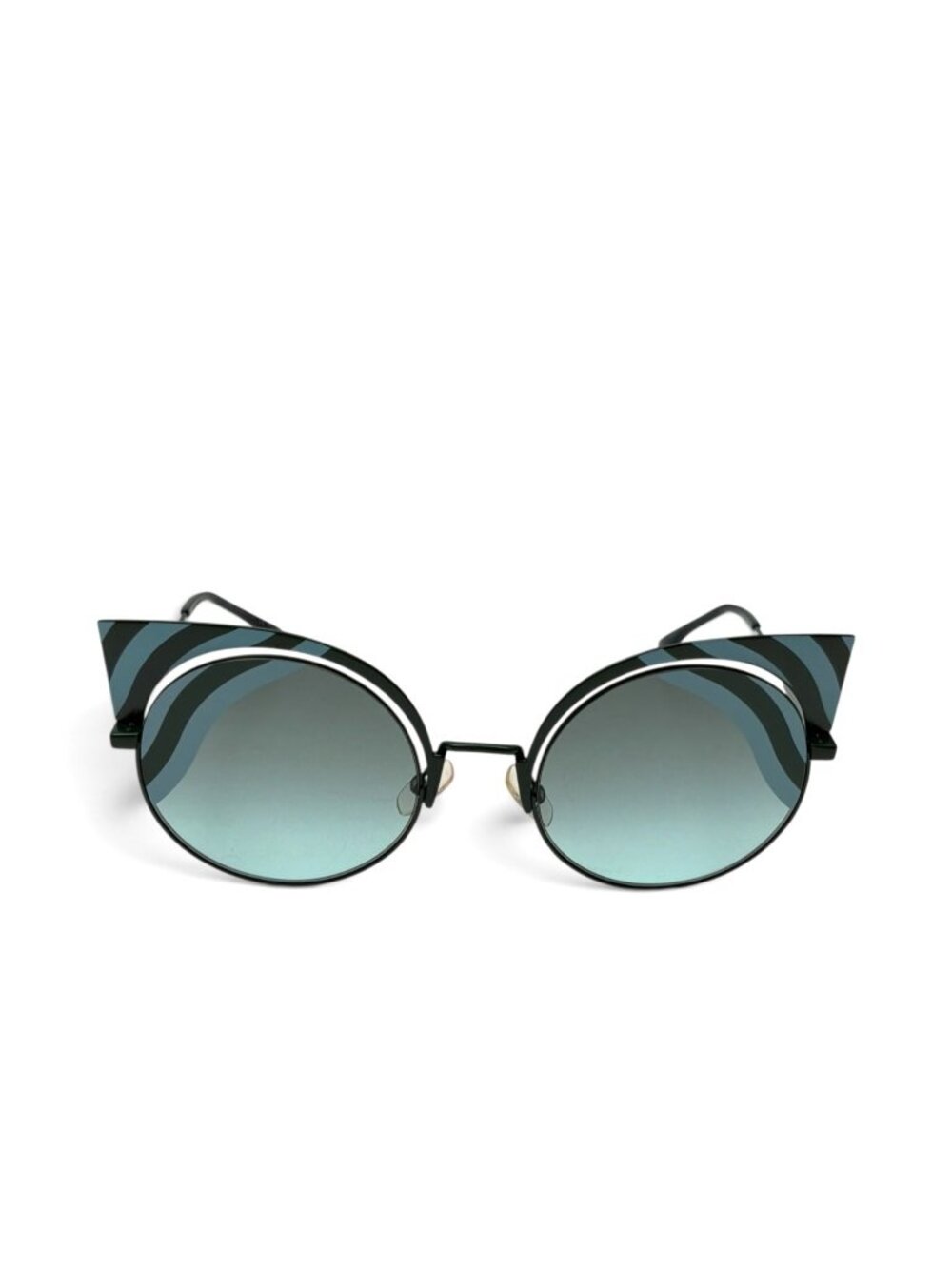 FENDI FF0215/S Blue Green Hypnoshine Metal Sunglasses